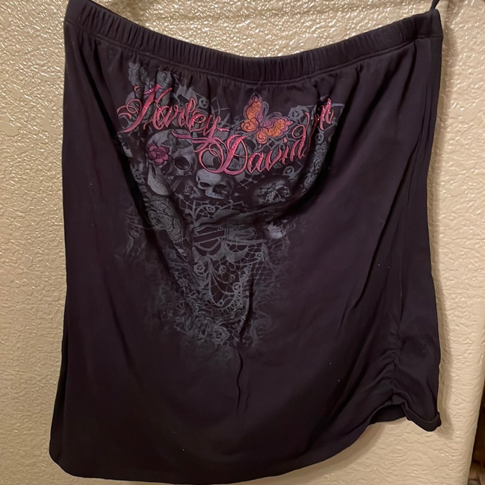 Womens XL Harley Davidson strapless top